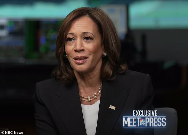 Vice President Kamala Harris sat down for a wide-ranging pre-taped interview with NBC's Meet The Press that aired on Sunday, September 11